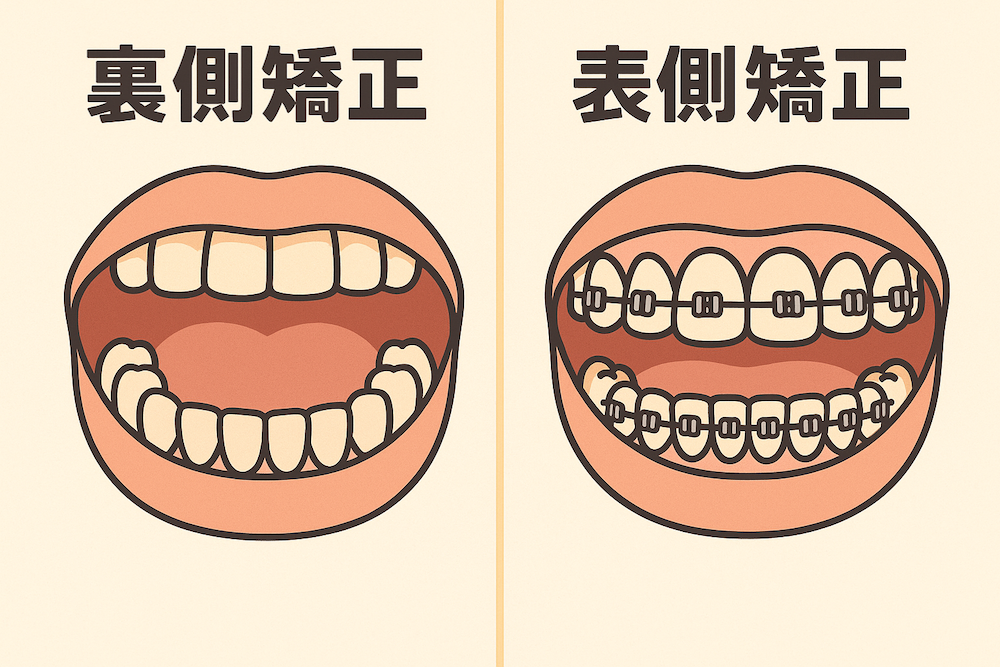 裏側矯正と表側矯正、仕上がりに本当に違いはある？