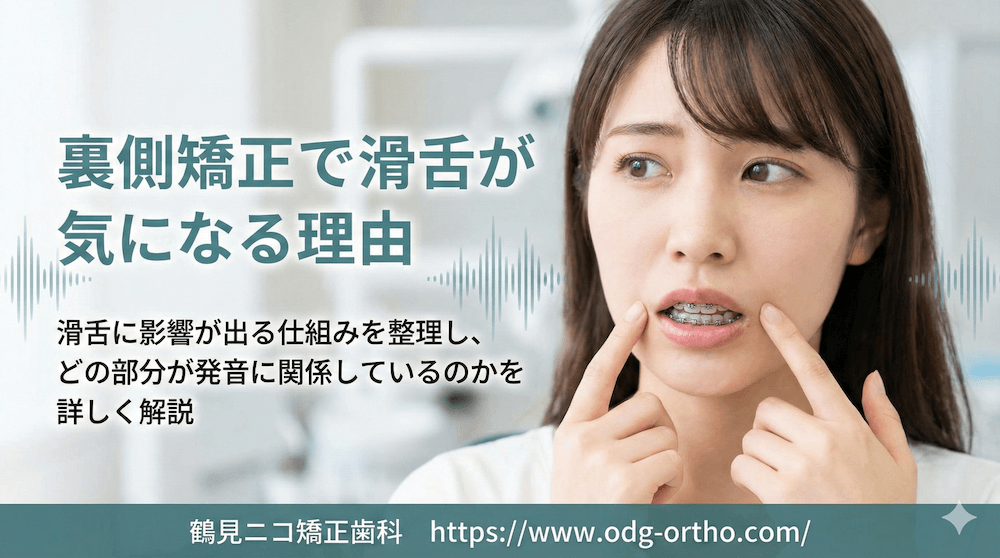 裏側矯正で滑舌が気になる理由