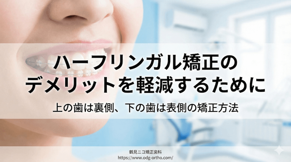 ハーフリンガル矯正のデメリットを軽減するために