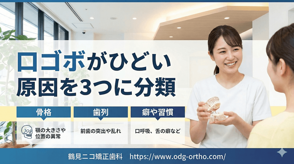 口ゴボがひどい原因を3つに分類
