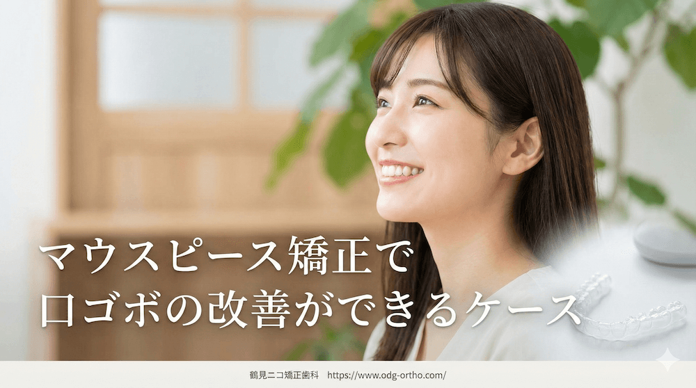 マウスピース矯正で口ゴボの改善ができるケース