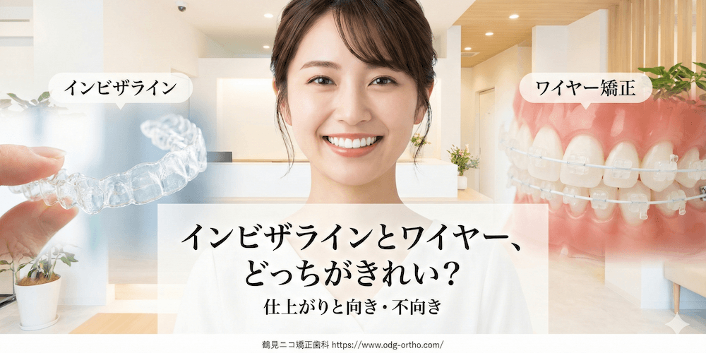 インビザラインとワイヤー、どっちがきれい？仕上がりと向き・不向き