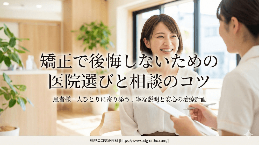 矯正で後悔しないための医院選びと相談のコツ