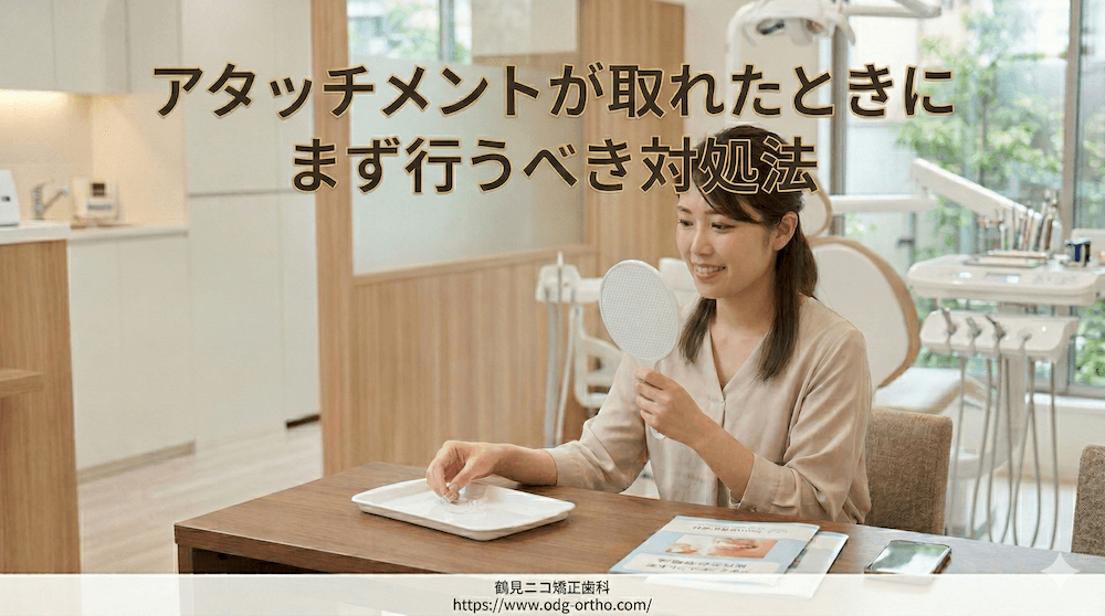 アタッチメントが取れたときにまず行うべき対処法