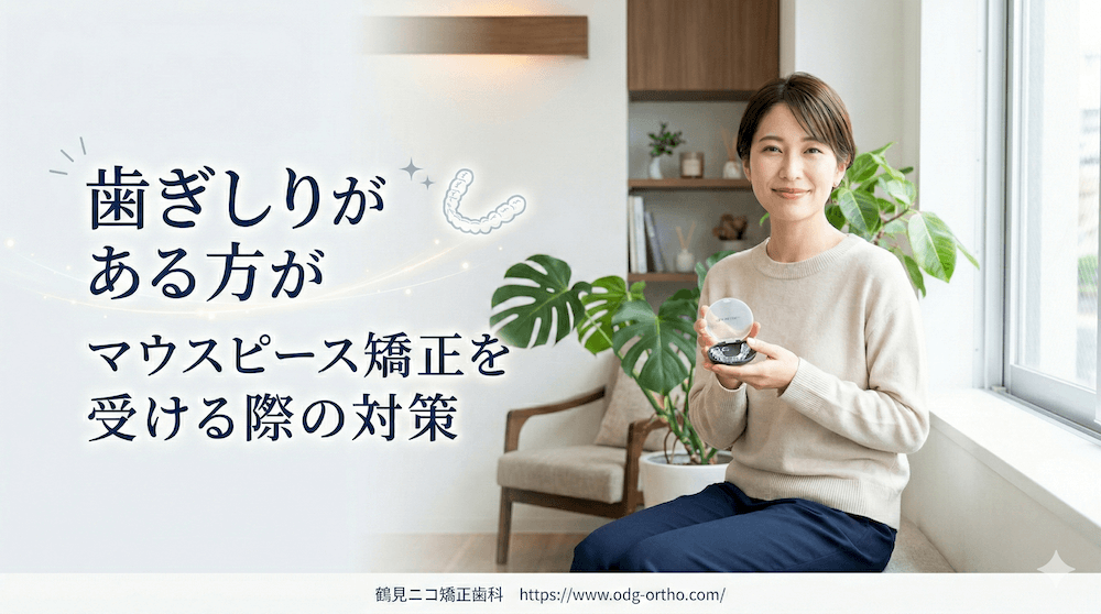 歯ぎしりがある方がマウスピース矯正を受ける際の対策