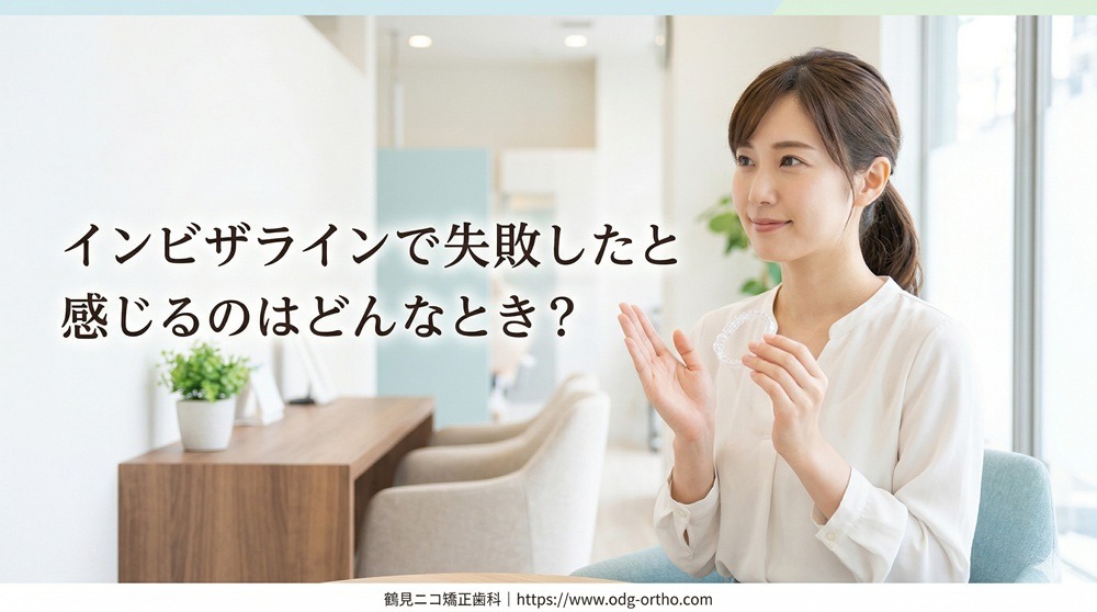 インビザラインで「失敗した」と感じるのはどんなとき？