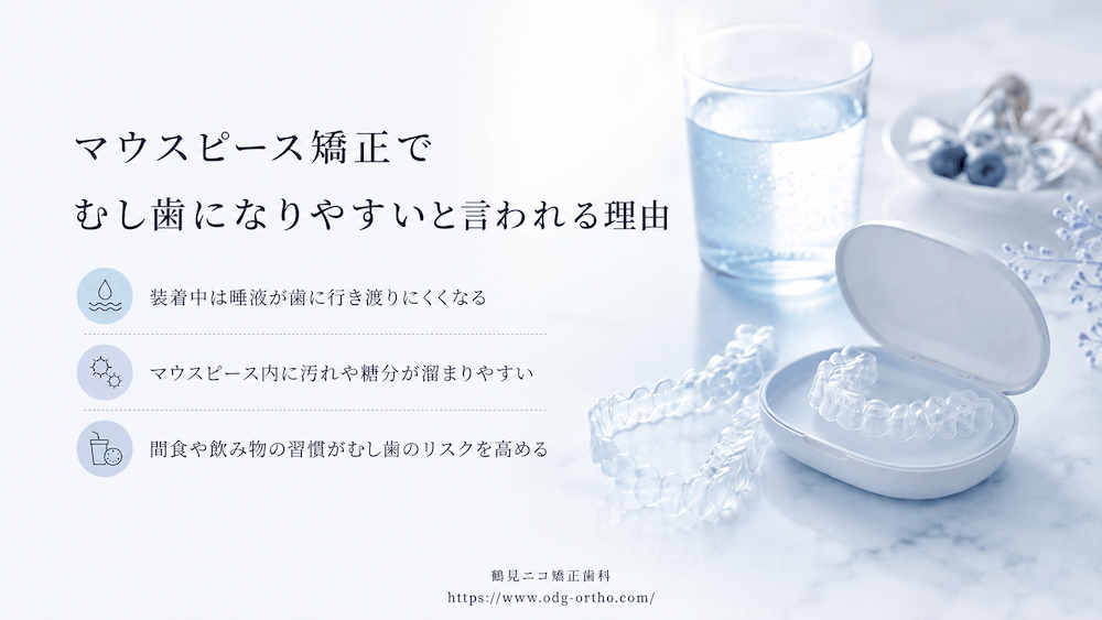 マウスピース矯正でむし歯になりやすいと言われる理由